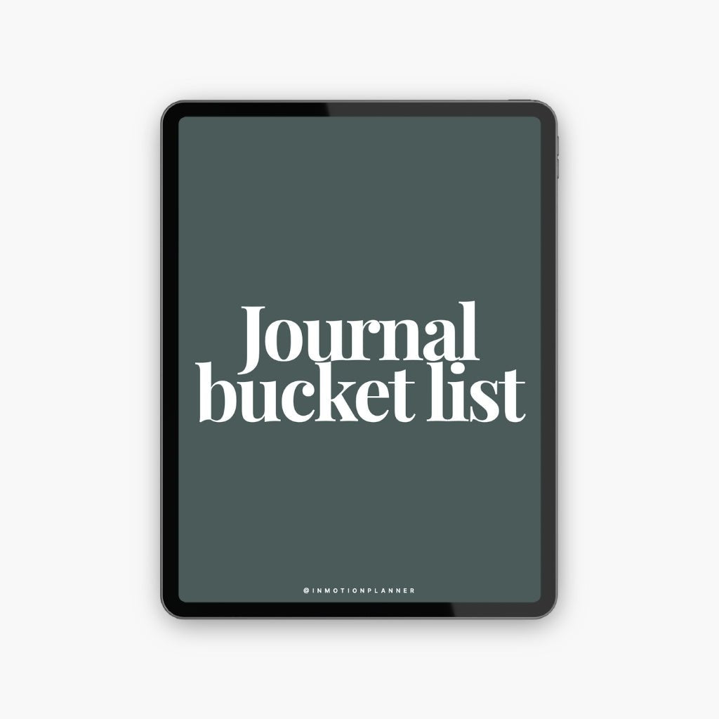 Journal Bucket List
