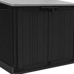 Keter Store It Out Nova 880L Storage Box (with pistons) – Dark Grey with Light Grey Lid