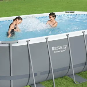 Bestway Power Steel Oval 18ft x 9ft x 48in Pool with Flowclear Filter Pump