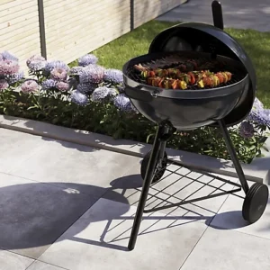 GoodHome Kiowa Black Charcoal BBQ 550mm