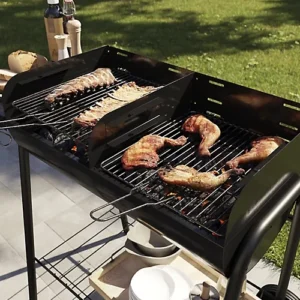 GoodHome Pondera Black Charcoal BBQ 370 x 395mm