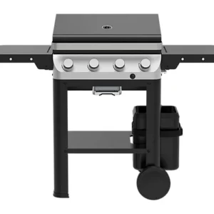 GoodHome Powell Black 4 burner Gas BBQ