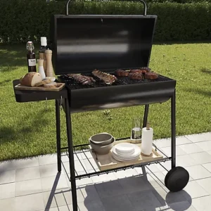 GoodHome Tehama Black Charcoal BBQ 360 x 395mm x 2pcs