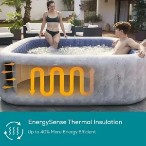 Lay-Z-Spa San Francisco HydroJet Hot Tub, 7 Person with Seats and Lights