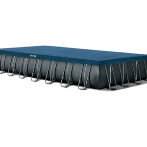 Intex 32ft x 16ft x 52″ Ultra XTR Frame Rectangular Above Ground Swimming Pool with Sand Filter Pump